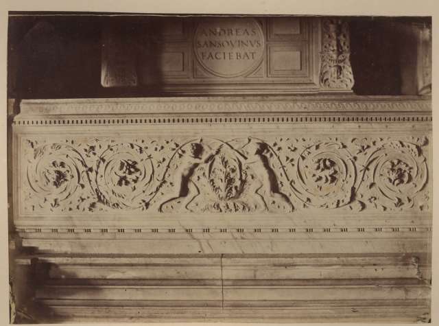 Anonimo — Contucci Andrea - sec. XVI - Monumento funebre del cardinale Girolamo Basso della Rovere — particolare